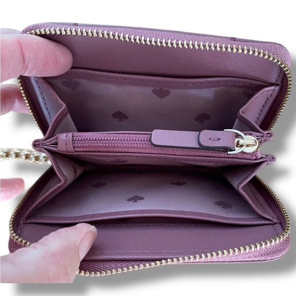 Kate Spade Briar Lane Plumberry Quilted Convertible Shoulder Bag & Wallet & COA - Picture 9 of 11